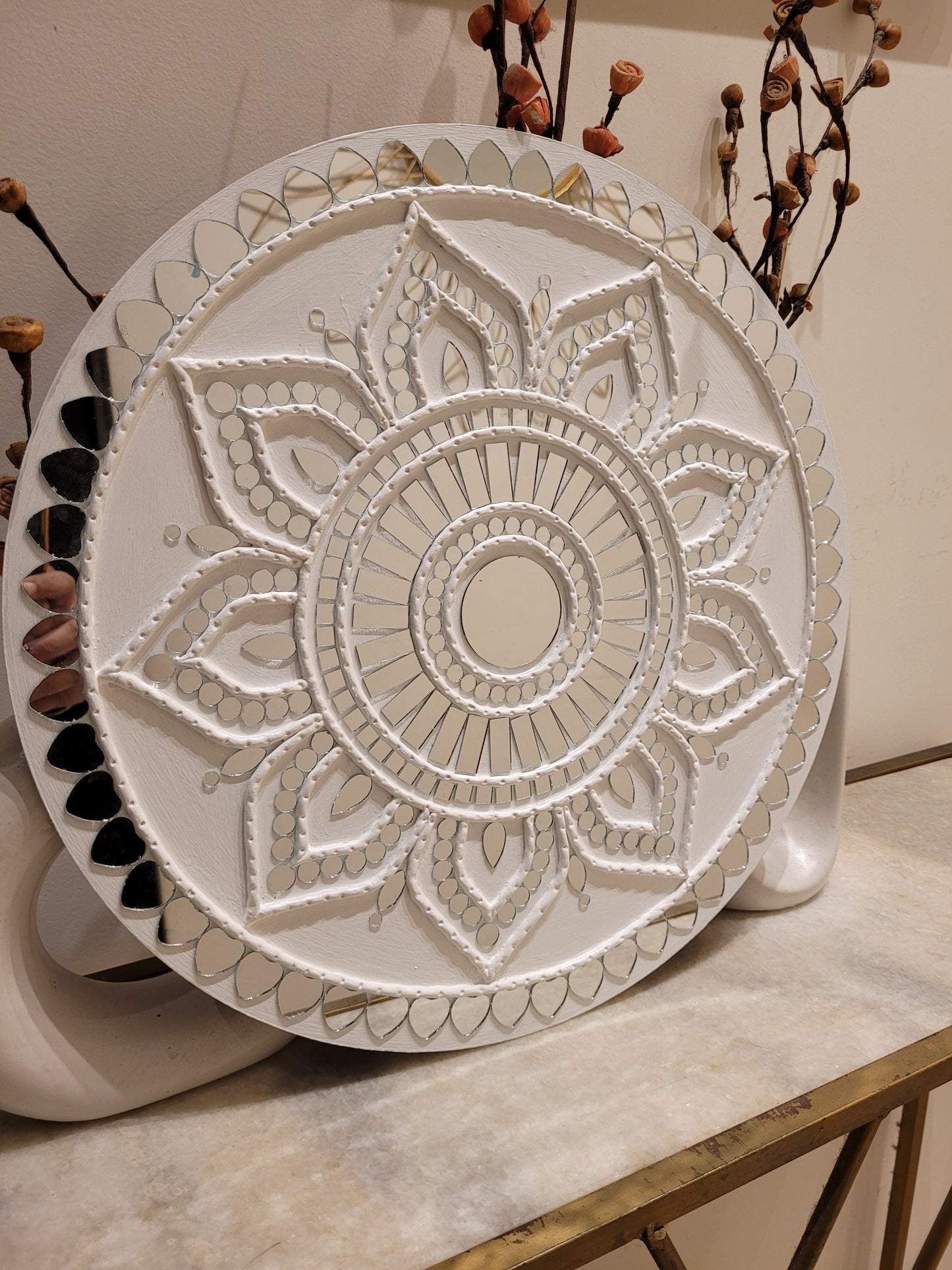 Lippan Art – Mirror Blossom Halo