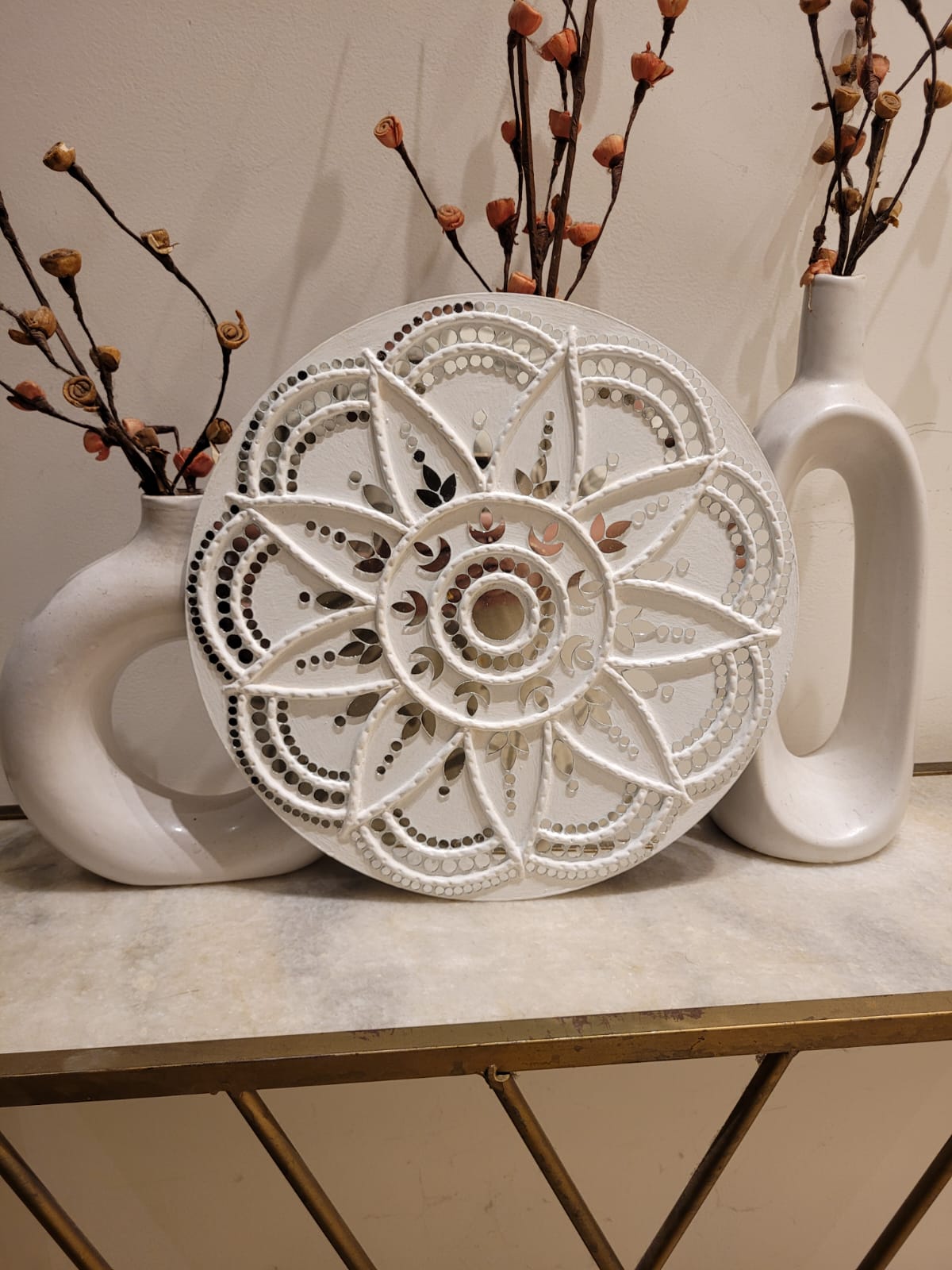 Lippan Art – White Lotus Star