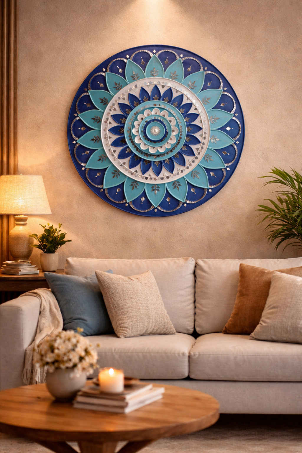Lippan Art – Handcrafted Wall Decor Blue