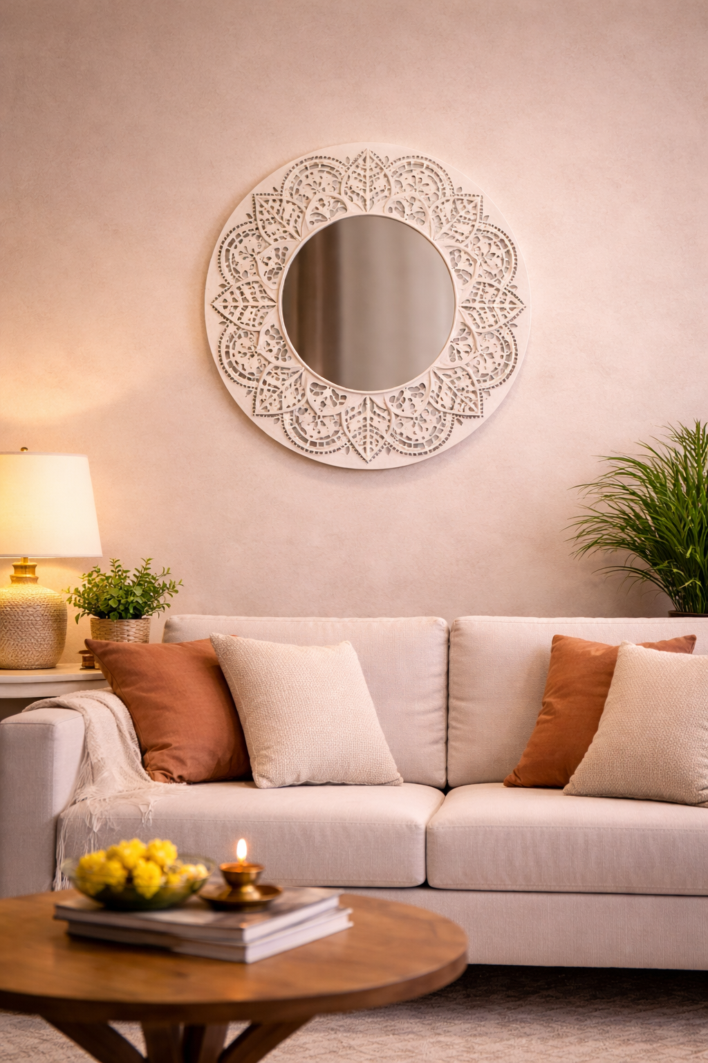 Lippan Art – Handcrafted Wall Decor White