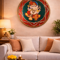 Lippan Art – Ganesha Ji with 3D Effect Handcrafted Wall Decor