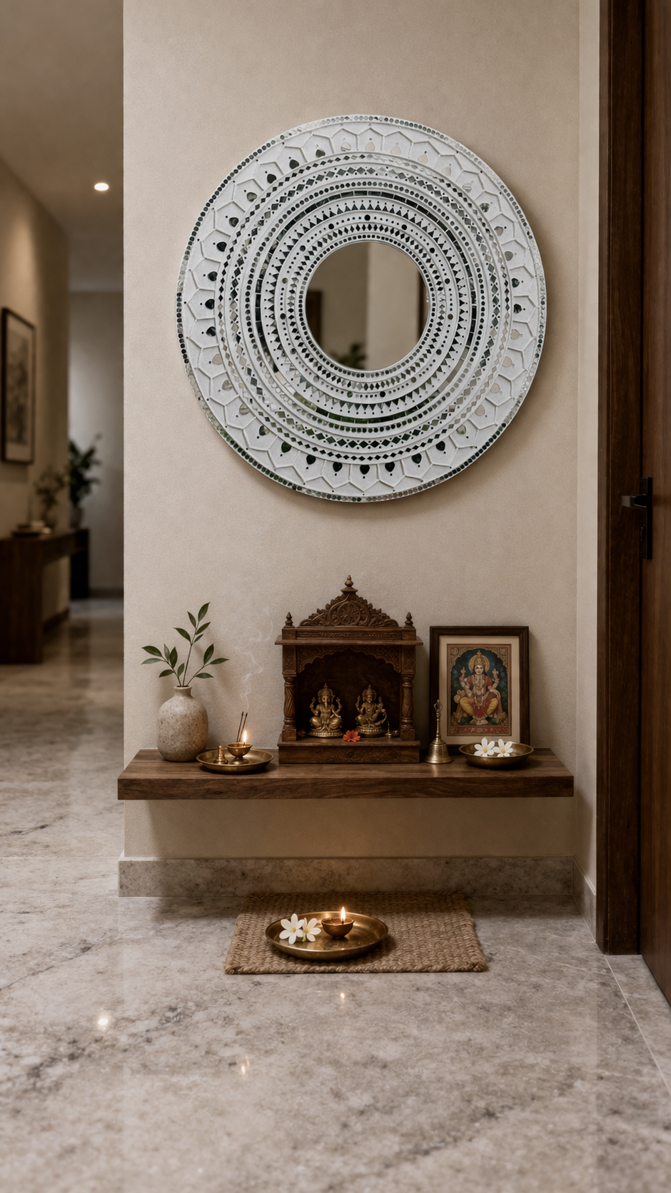 Grand Celebration Lippan Art - White