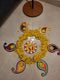 Tea Light Holder for Rangoli with Laxmi ji ke Charan - 5 inch