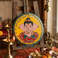 Lippan Art – Ganesha Handcrafted Wall Decor (Yellow)