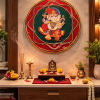 Lippan Art – Ganesha Ji with 3D Effect Handcrafted Wall Decor