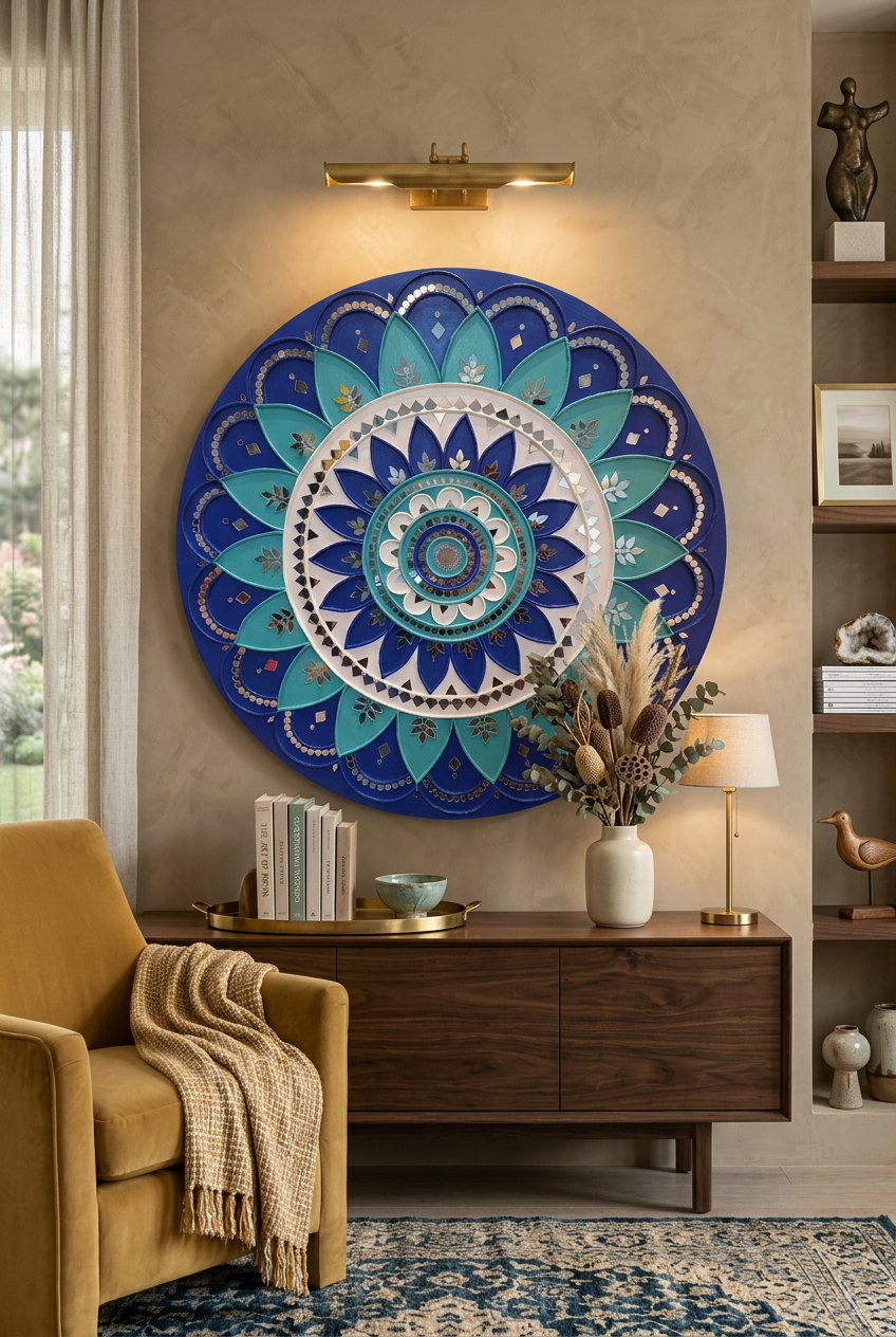 Lippan Art – Handcrafted Wall Decor Blue