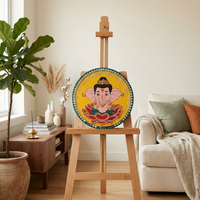 Lippan Art – Ganesha Handcrafted Wall Decor (Yellow)