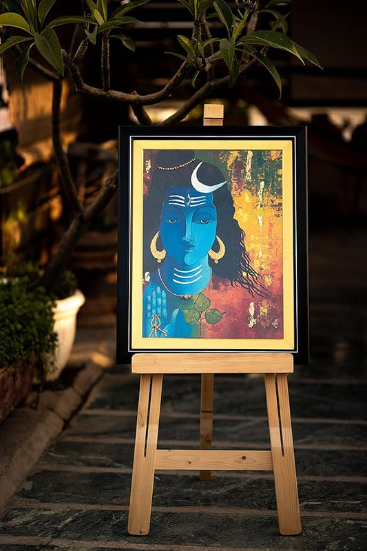 Bholenath – Handcrafted Lord Shiva Acrylic Painting