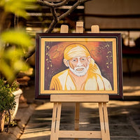 Sai Baba Painting – Handcrafted Spiritual Wall Decor