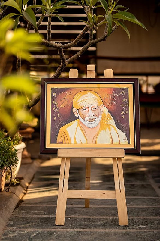 Sai Baba Painting – Handcrafted Spiritual Wall Decor