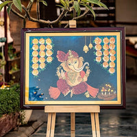 Ganesha Painting – Handcrafted Spiritual Art for Home Decor