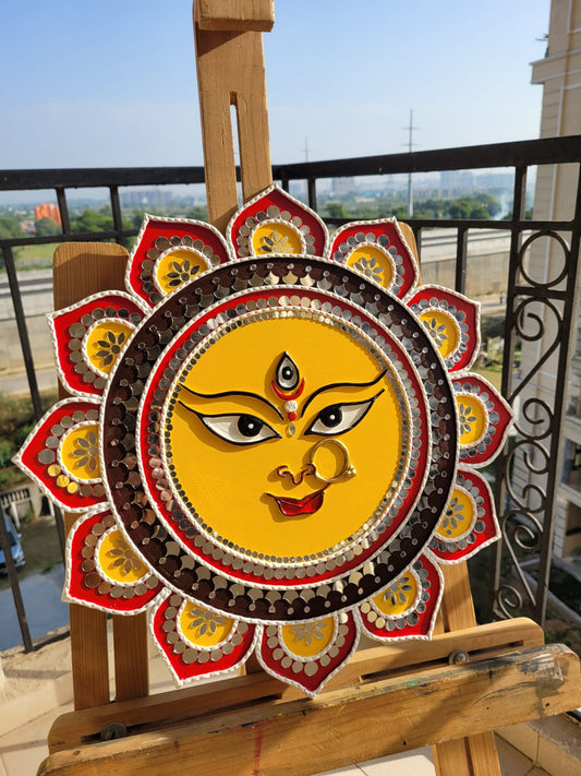 Maa Durga Lippan Art