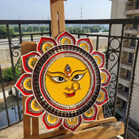 Maa Durga Lippan Art