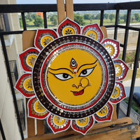 Maa Durga Lippan Art
