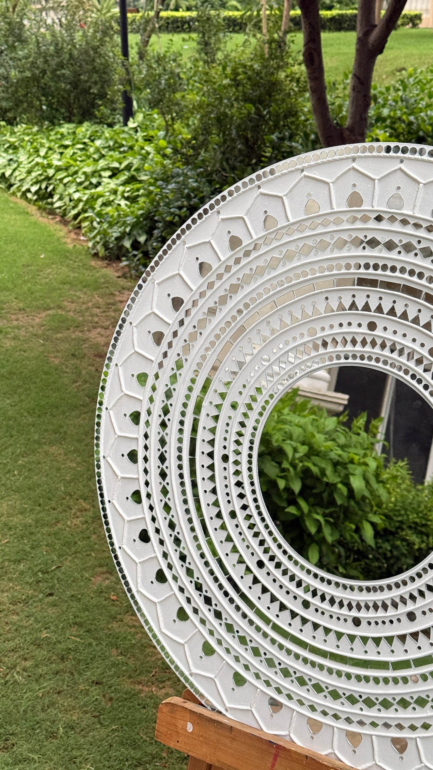 Grand Celebration Lippan Art - White