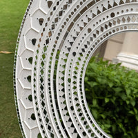 Grand Celebration Lippan Art - White