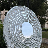 Grand Celebration Lippan Art - White