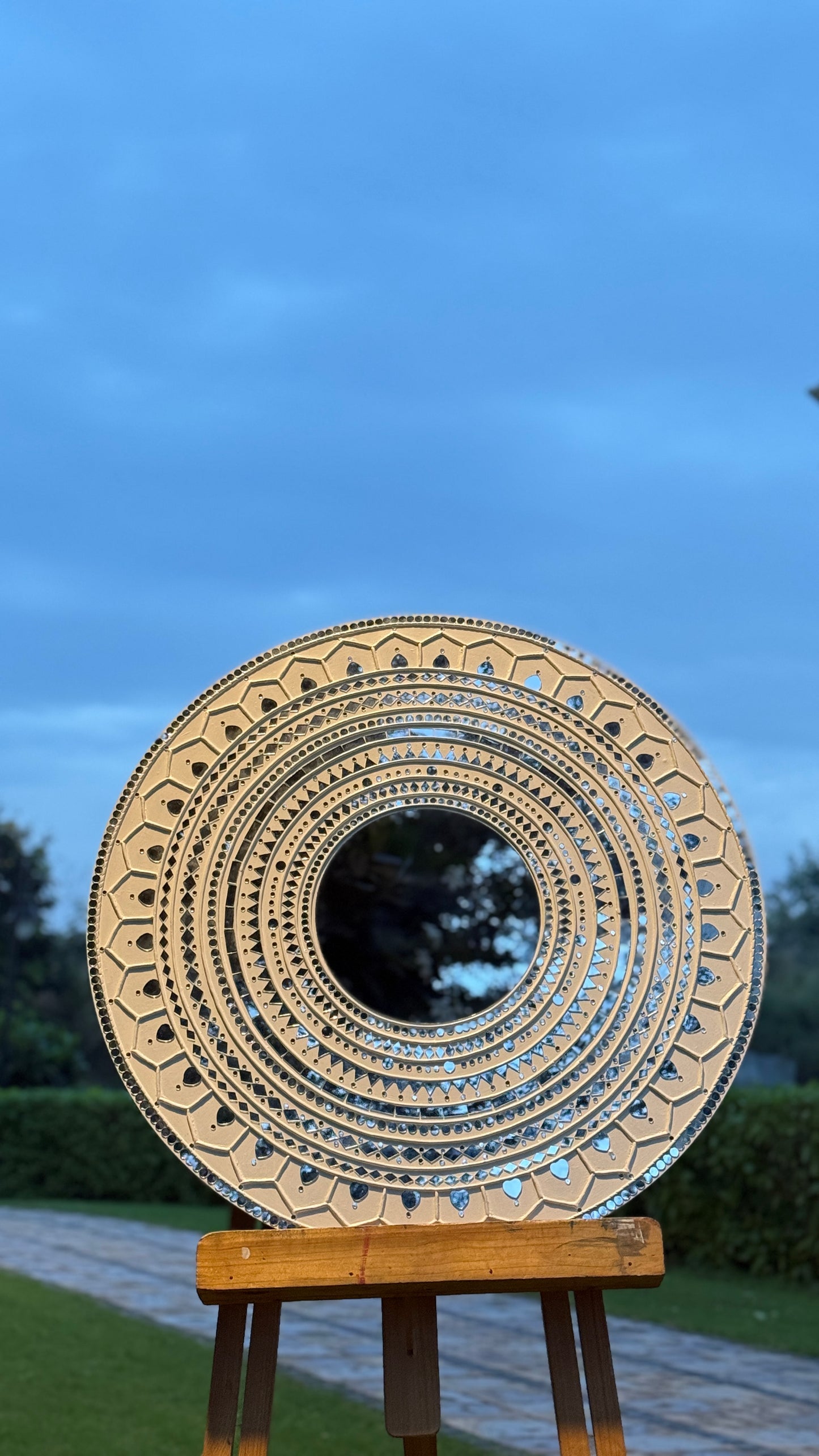 Grand Celebration Lippan Art - White