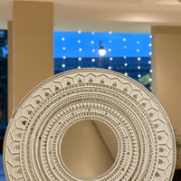 Grand Celebration Lippan Art - White