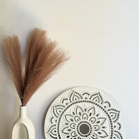 Ivory Bloom Mandala Lippan Wall Art