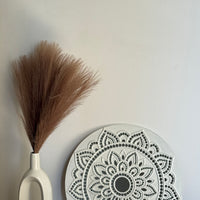 Ivory Bloom Mandala Lippan Wall Art