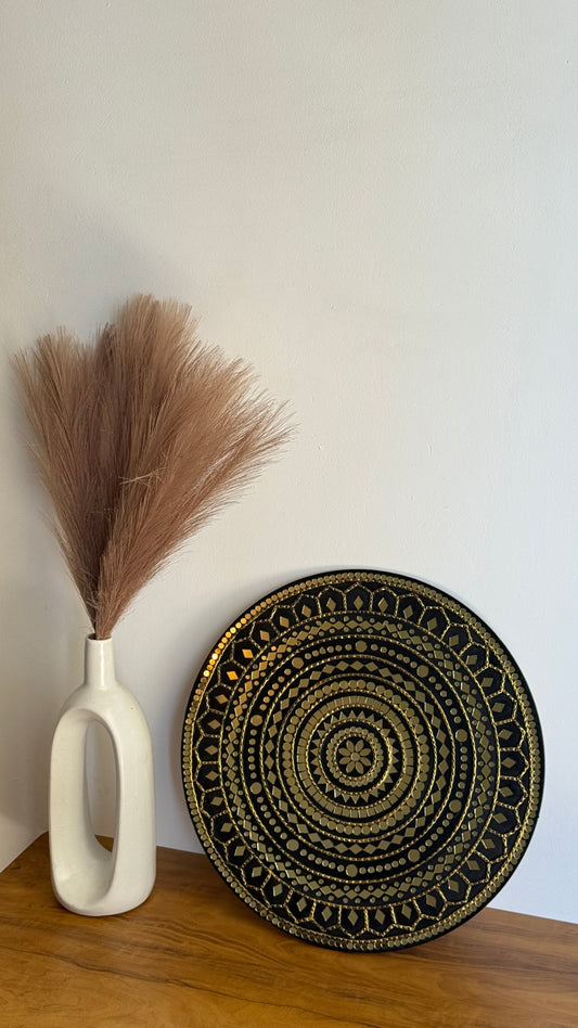 Midnight Royale Lippan Art Wall Plate