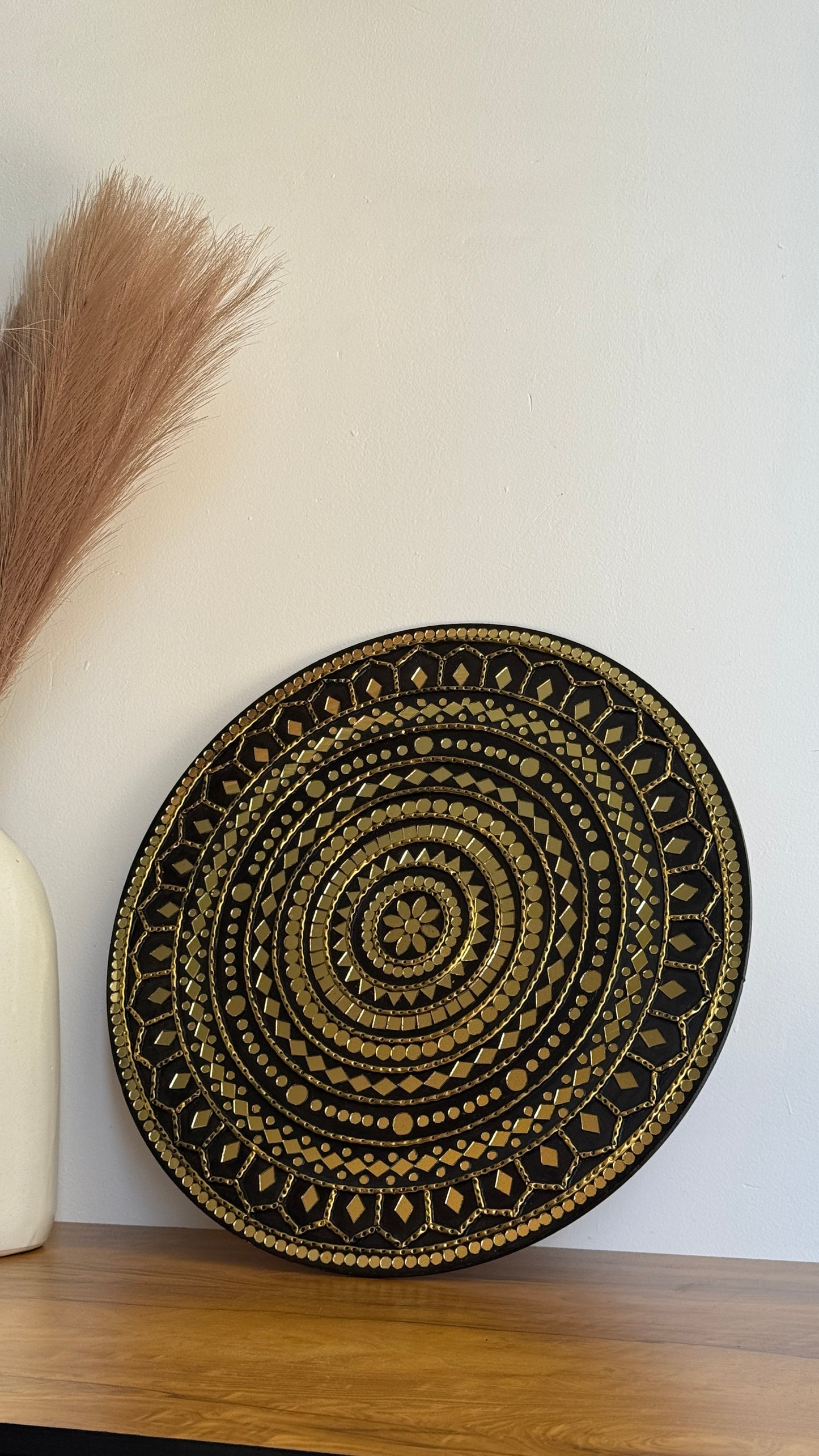 Midnight Royale Lippan Art Wall Plate