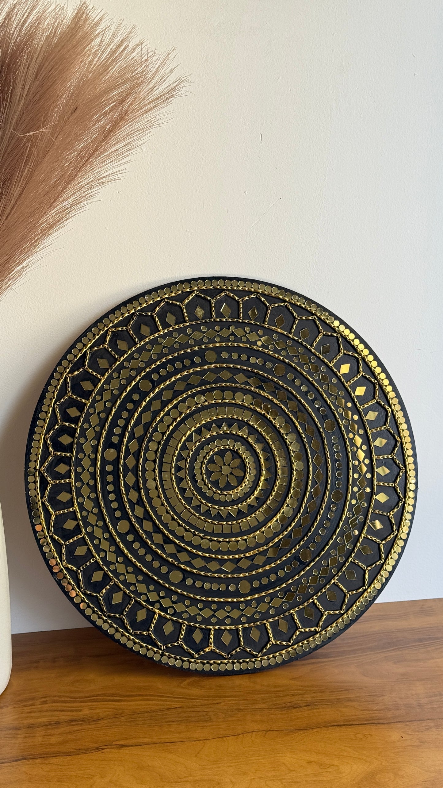 Midnight Royale Lippan Art Wall Plate