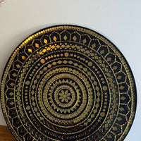 Midnight Royale Lippan Art Wall Plate