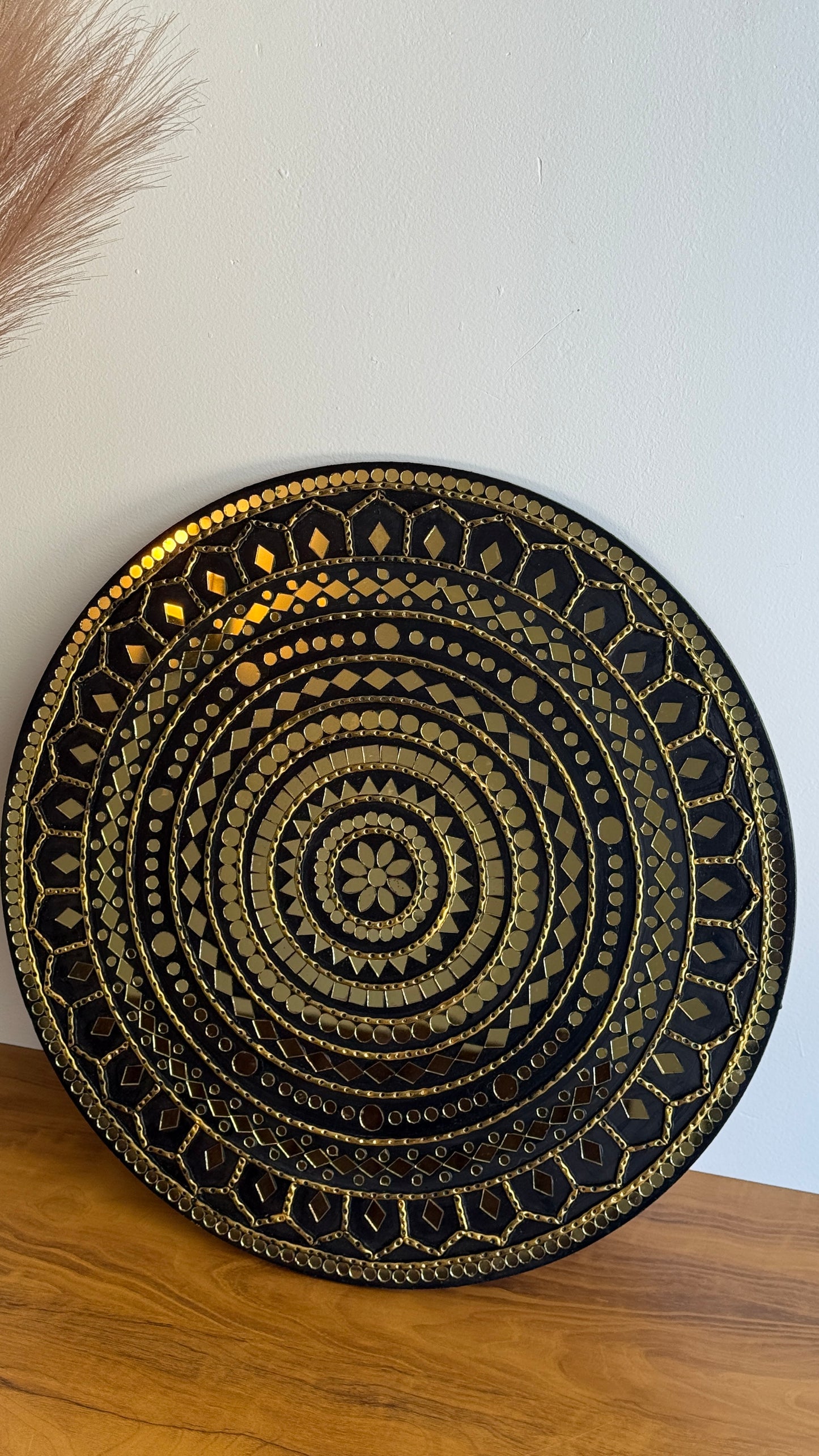 Midnight Royale Lippan Art Wall Plate