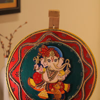 Lippan Art – 20-Inch Ganesha Ji with 3D Effect Handcrafted Wall Decor