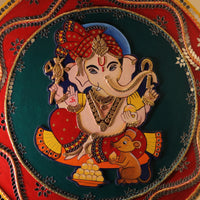 Lippan Art – 20-Inch Ganesha Ji with 3D Effect Handcrafted Wall Decor