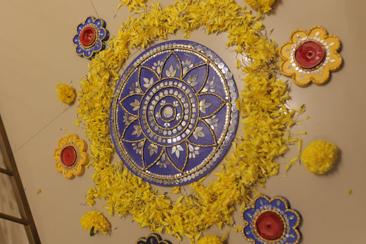 Lippan 1-Minute Rangoli – Handcrafted Festive Decor