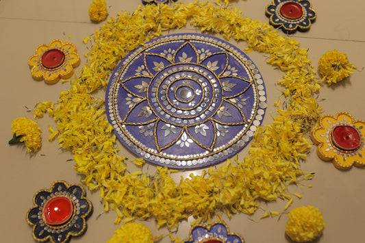 Lippan 1-Minute Rangoli – Handcrafted Festive Decor