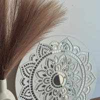 Ivory Bloom Mandala Lippan Wall Art