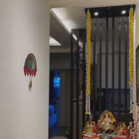 Lippan Keychain Holder – Handcrafted Wall Decor (Peacock Pattern)