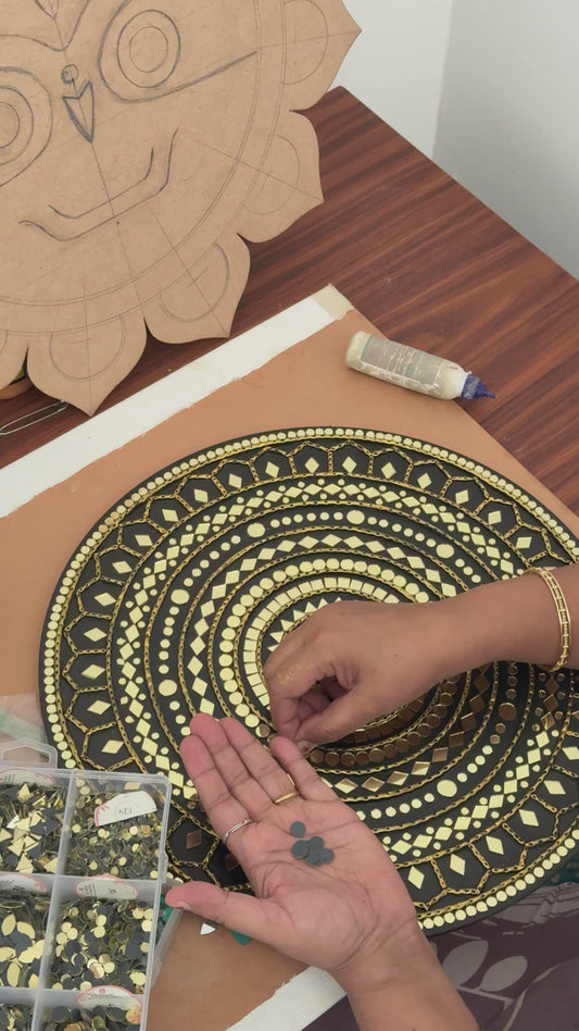 Midnight Royale Lippan Art Wall Plate